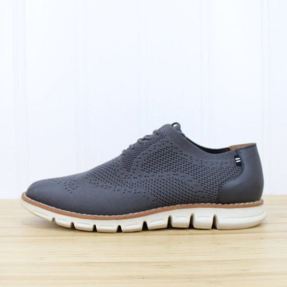 Nautica Other - NAUTICA Men's Wrenwood Canvas Leather Navy Knit Fashion Casual Shoes Size US 10